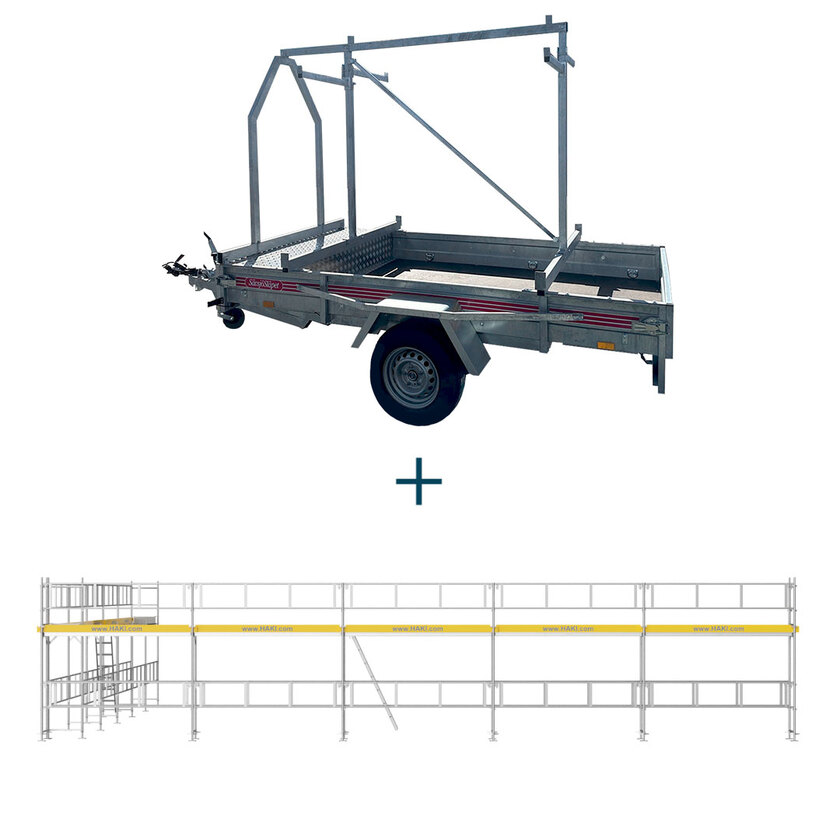 Trailer m. Rammestillads