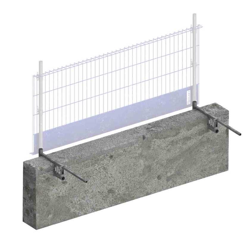 Universaltvinge til rund rækværksstolpe