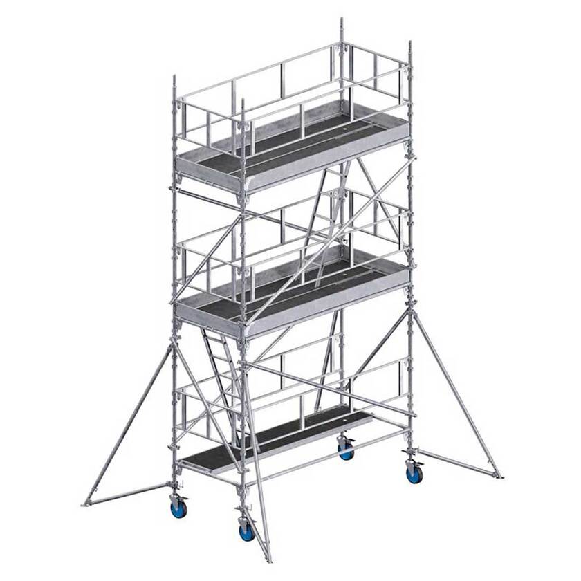 Rullestillads 3x1,25x4,7m ALU