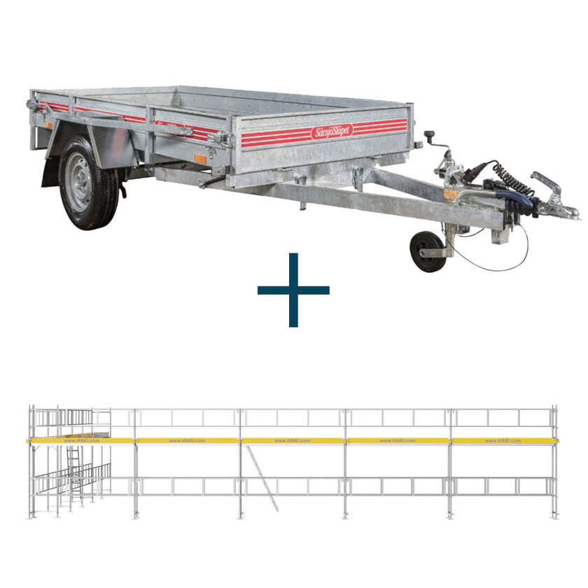 Trailer m. Rammestillads