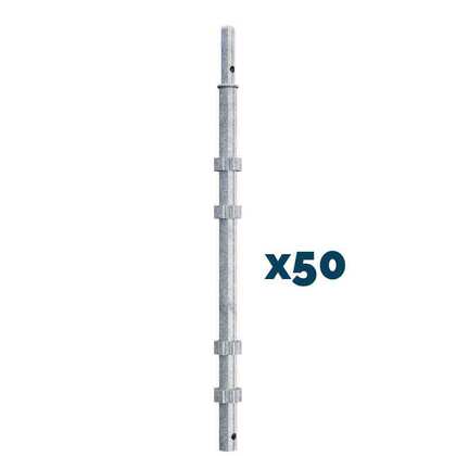 Søjle 2,0m stål 50-stk