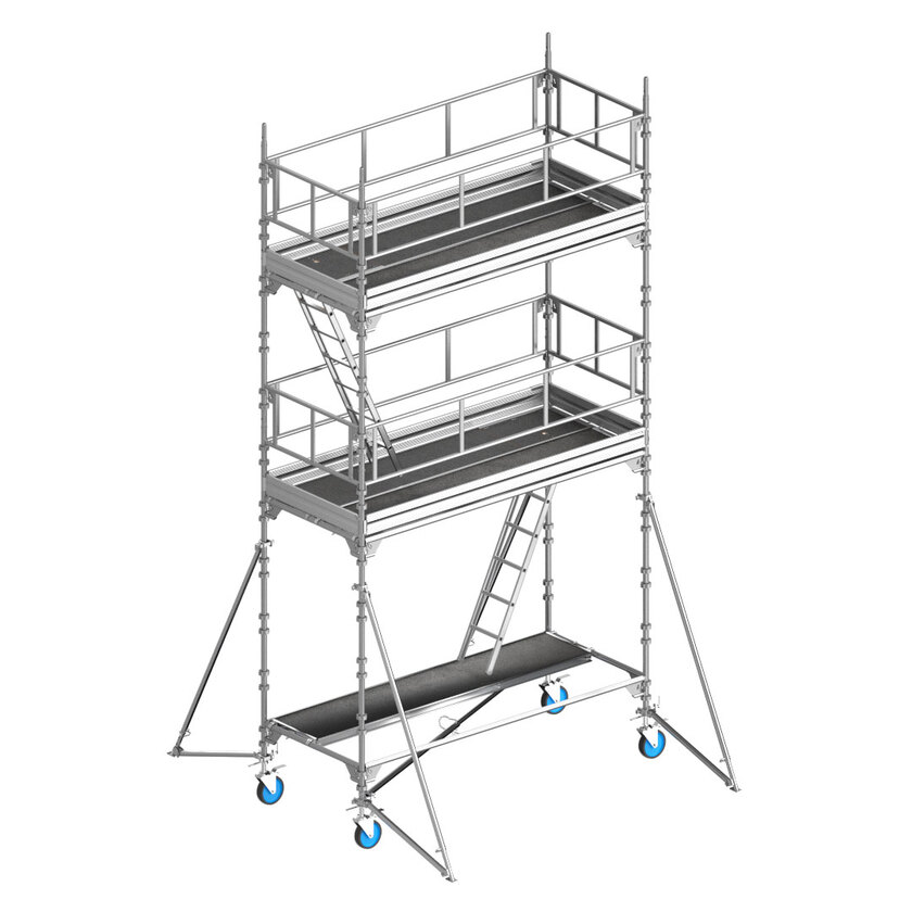 Rullestillads 3x1,25x4,7m ALU