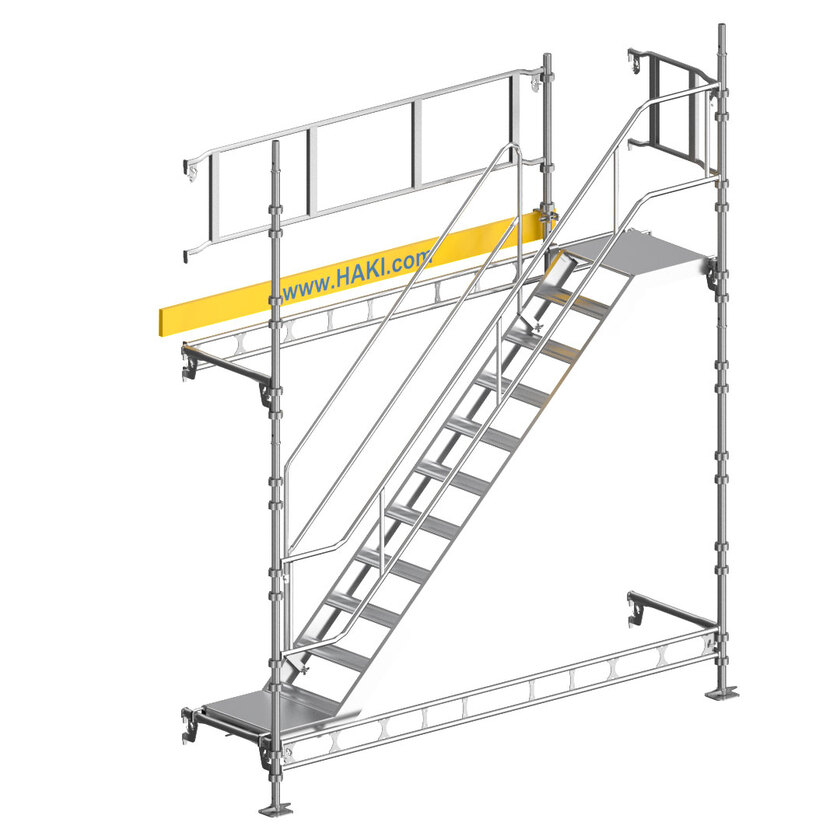 Murerstillads trall trappebund 3x4,5m stål