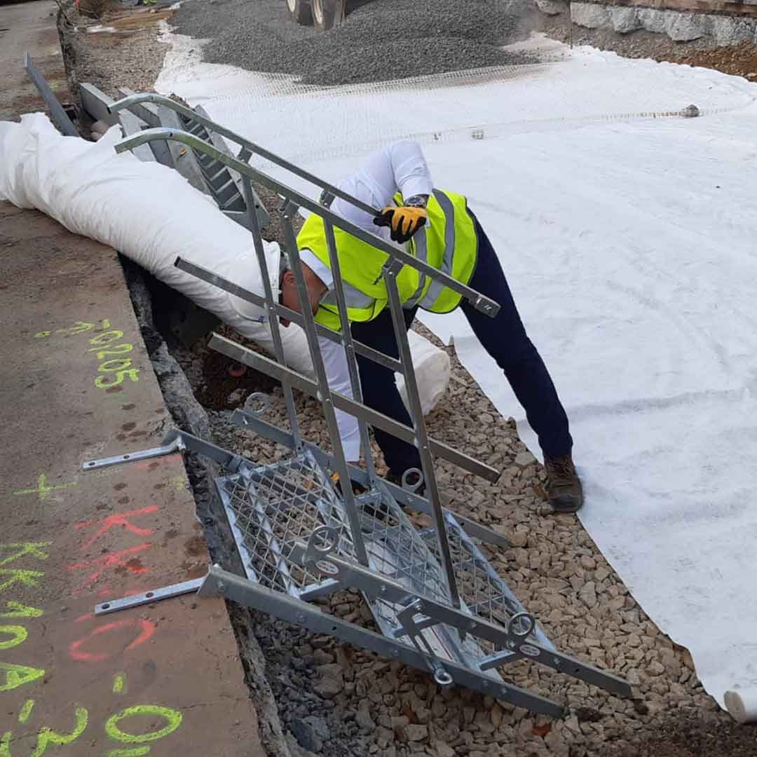 Ståltrappe 3-trin