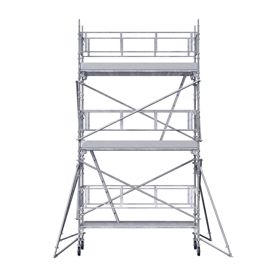 Rullestillads 3x1,25x4,7m ALU