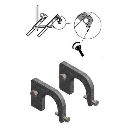 Fastgørelse af ståltrappe på stillads