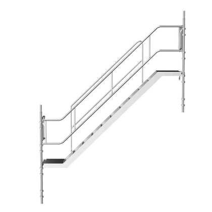 Murerstillads-trappe højde 3x2m stål