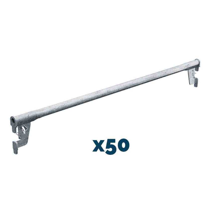 Enrørsbjælke 1,65m stål 50-stk