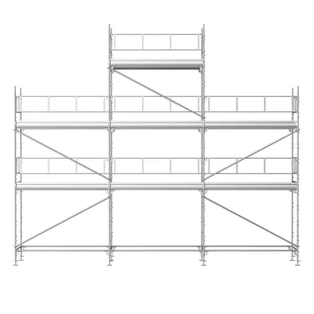 Murerstillads 9x6,5/8,5 stål