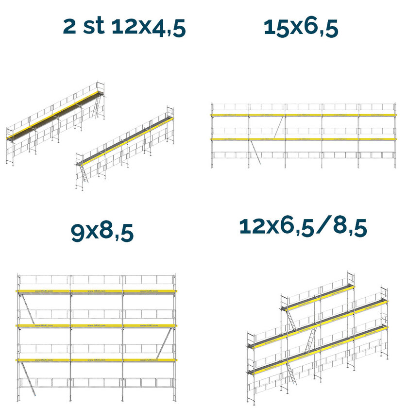 Rammestillads Flexpakke 4 ALU