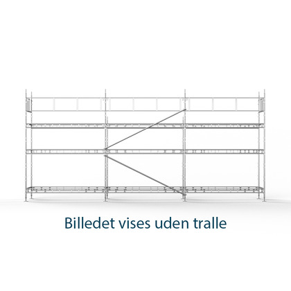 Murerstillads 4x9m. komposit-tralle