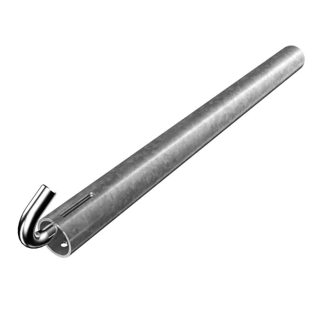 Rørfastgørelse 600x48mm Stål